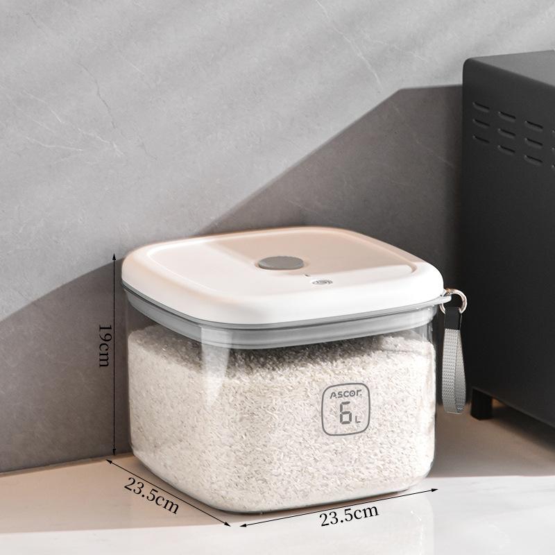 Electric Suction Vacuum Rice Storage Container Negative Pressure Grain Bucket with Insect-Proof Moisture-Proof Airtight