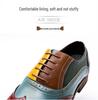 Men's Colorblock Pointed Toe Leather Shoes - Plus Size Outdoor, Casual & Formal