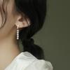 Minimalist Freshwater Pearl Nearly Round Natural Charming Gentle Versatile Daily Commute 925 Silver Needle Stud Earrings