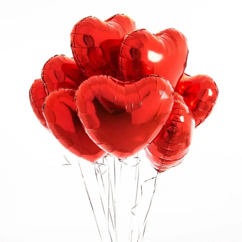 Palloncini Foil Cuore Oro Rosa 18 pollici Gonfiabili Elio Palloncini Decorazione Matrimonio Festa di Compleanno Palloncino Forniture Baby Shower