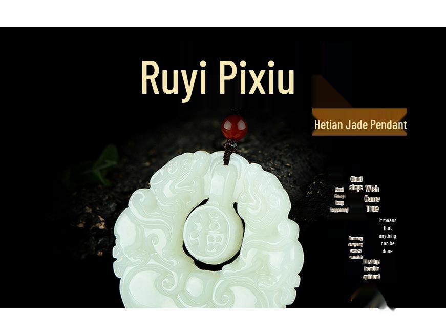 Hetian Jade Double Pixiu Pendant with Fu Character