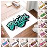 Non-Slip Small Rug Waterproof Easy Clean Floor Mat for Indoor Outdoor Use Durable Home Decor Fashion Creative Alphabet Printing