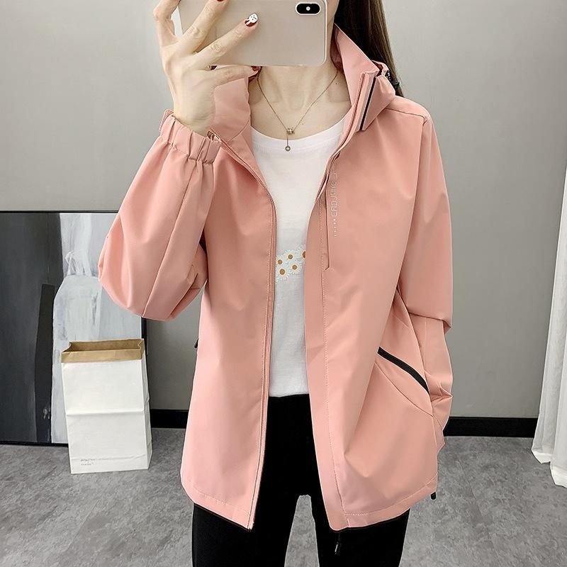 Herbst Paarjacke Abnehmbare Kapuzenjacke Winddicht und Wasserdicht Freizeitjacke