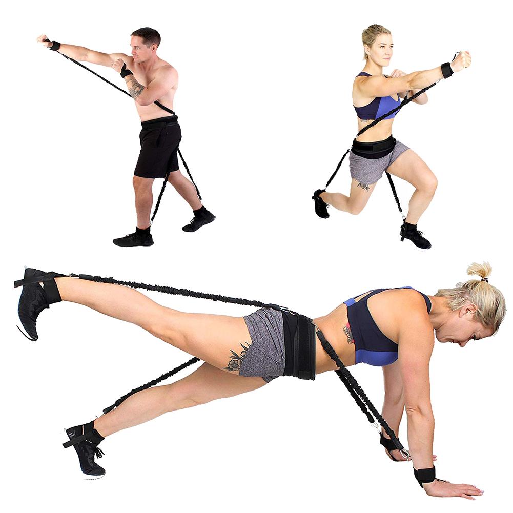Fitness Boxing Training Resistance Band Set Stretching Strap Exercise Belt For Boxing Basketball Jump Strength Training 3