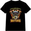 Motorcycle T Shirt V Twin Engine Biker Vintage Motor Graphic Tee