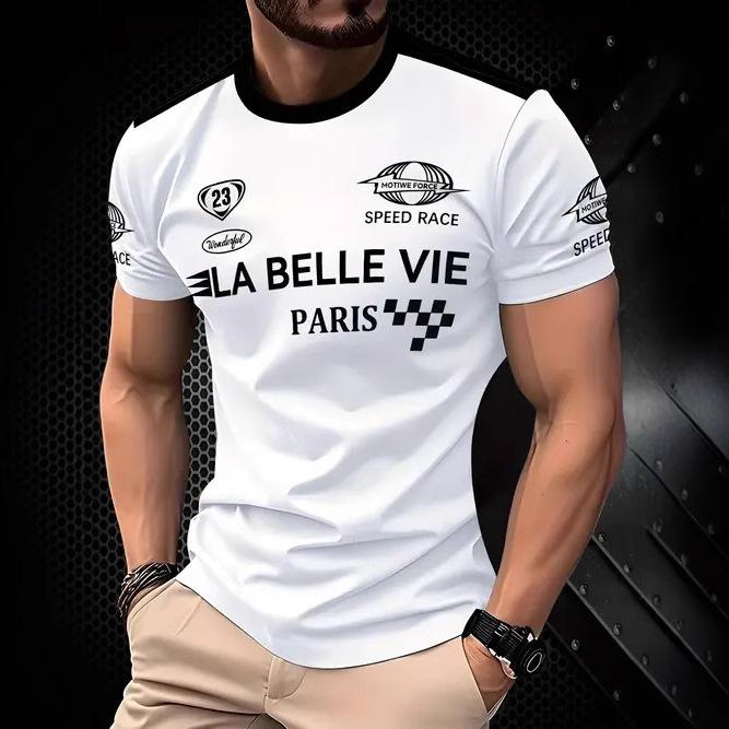 

Повседневная футболка с коротким рукавом, модная, оверсайз, с 3D-принтом, для мужчин, удобная, летняя, с круглым вырезом S