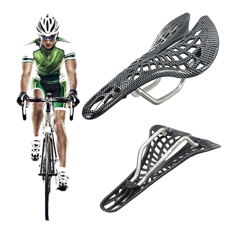Carbon Fiber Bike Seat Breathable Road Bike Saddle Cushion for Men Women