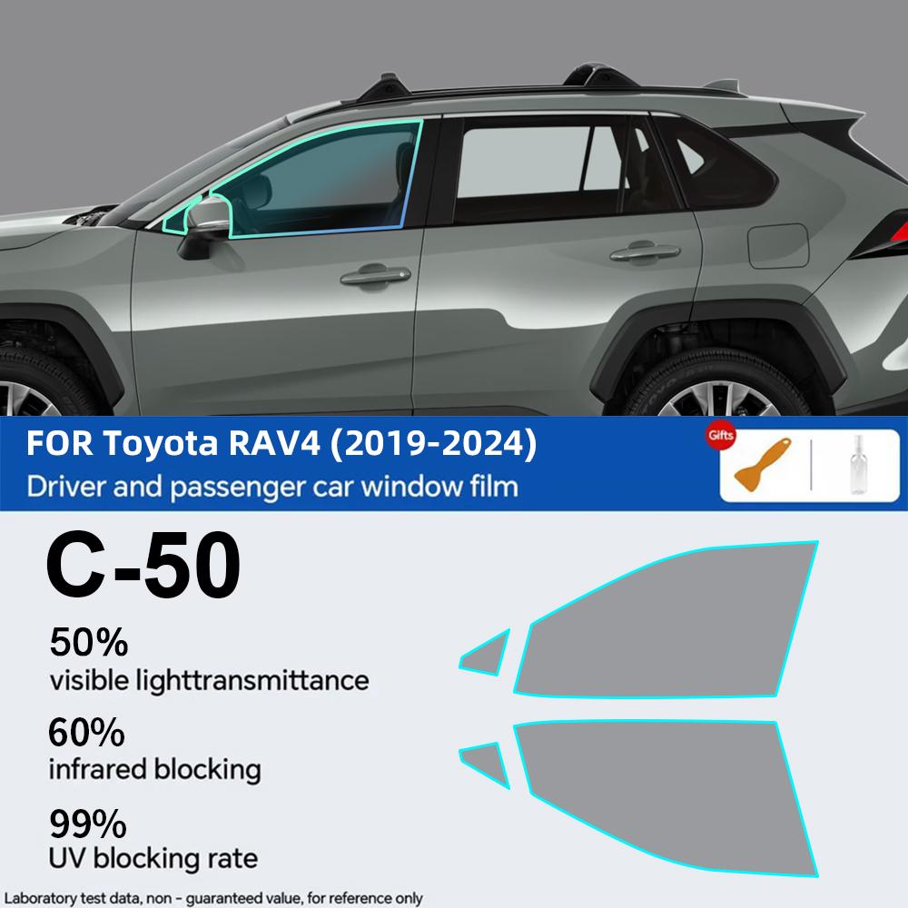 For Toyota RAV4 RAV 4 5th -2024 Pre-Cut Car Window Privacy Tint Film Auto Sticker Foils ceramic solar UV Protector film