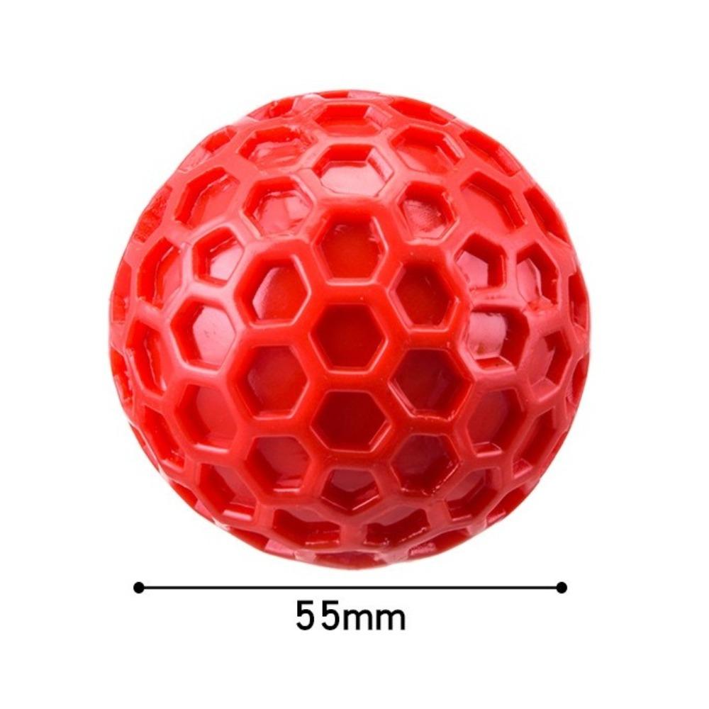 Indestructible Squeaky Dog Toys Natural Rubber Interactive Dog Balls Relieve Anxiety Tough Teething Toys for Aggressive Chewers