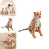 Realistic Leopard Plush Toy Soft Stuffed Cheetah Doll For Kids And Collectors
