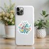 50Pcs/Set Flowers Healing Phrase Stickers DIY Fashion Waterproof Doodle Decals Stickers