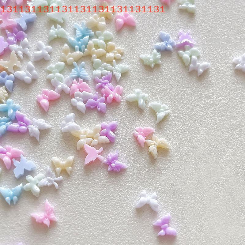 50 Stück Glitzer Nagelkristall Strasssteine Schmetterlingsformen Nagelkunst Designs Charms Schmuck für Luxus Nagelkunst 3D Zubehör