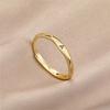 26 Bokstaver Ring for Kvinner Gullfarget Enkel Ring Justerbar Åpen Ring Minimalistisk Koreansk Stil