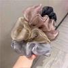 Reflektierende Netz Oversized Scrunchies Große Gummi-Haargummis Schlichte Elastische Haarbänder Mädchen Pferdeschwanzhalter Frauen Haaraccessoires