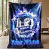Hertha bsc Coperta in Flanella con Testo Personalizzato Logo Calcio Plaid in Pile Personalizzato Regalo Speciale per Divano Camera da Letto Casa