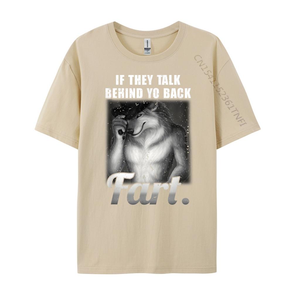 Meme Wenn sie hinter deinem Rücken reden Furz Lustig Seltsam Spezifisch Baumwolle Grafik T-Shirts Damen Herren Kleidung