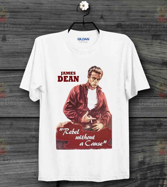

James Dean Rebel Without A Cause Film Cool Vintage Unisex 100% Cotton T-shirt Mens Tees Top B307 XL
