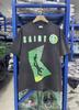 High Quality Vintage SAINT Washed Creative Letter Pattern Printed Pure Cotton Short Sleeved Street Versatile Oversize Tshirt