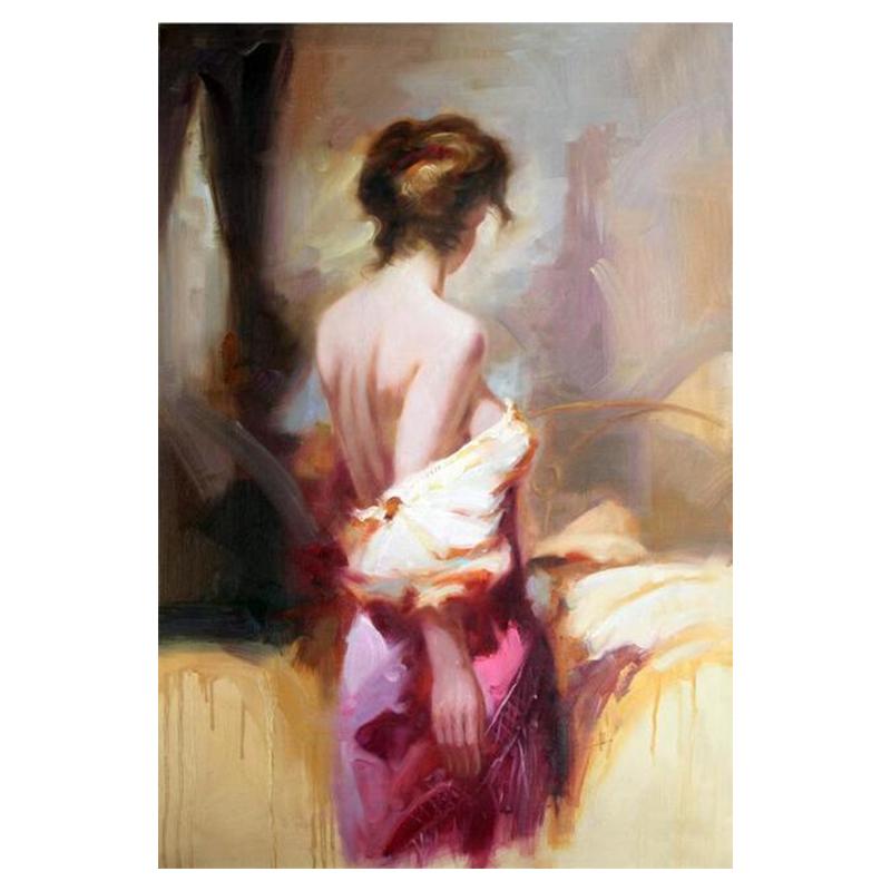 Abstract Portrait Modern Nude Woman Oil Painting On Canvas Art Sexy Female Lady Body Wall Picture for Living Room Cuadros
