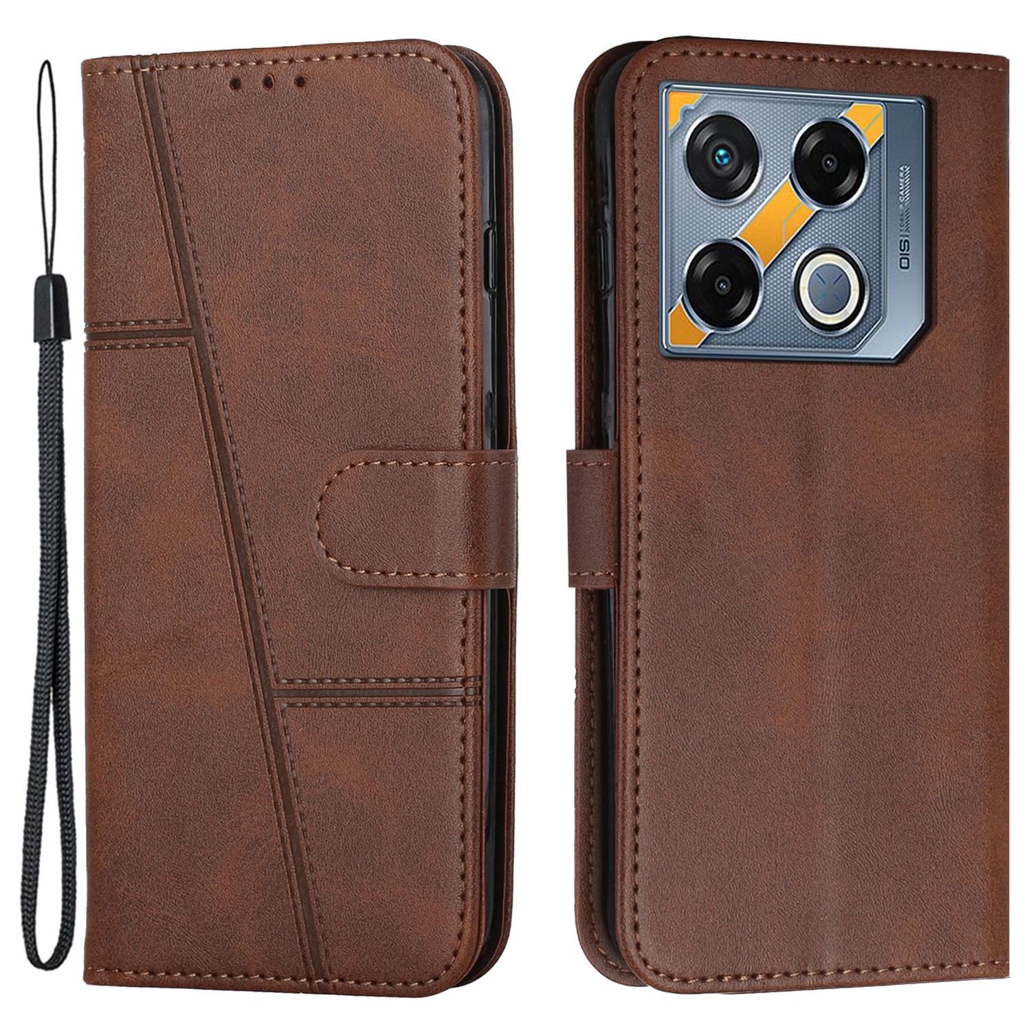

For Infinix GT 20 Pro 5G Case Wallet PU Leather Phone Stand Cover Brown