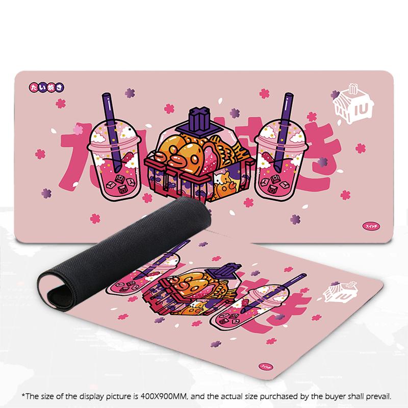 Large Mouse Pad Gaming Mousepad Milk Tea Mouse Mat Switch Gamer Mousepads XXL Pink Table Pads Keyboard Mats Desk Carpets Rugs