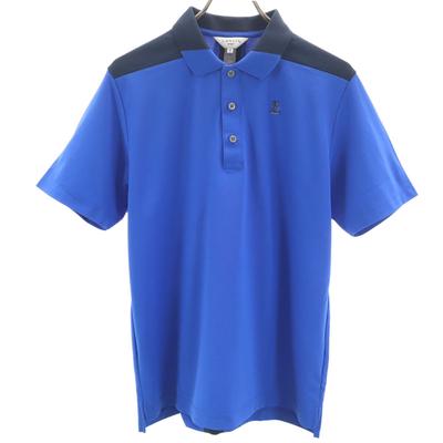 LANVIN SPORT Short Sleeve Polo Shirt 40 Blue Men's Used