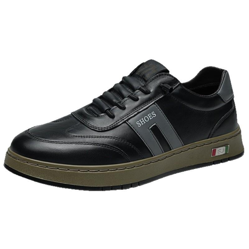 2025 spring and summer new foot cover men's shoes soft sole versatile daily casual leather shoe board