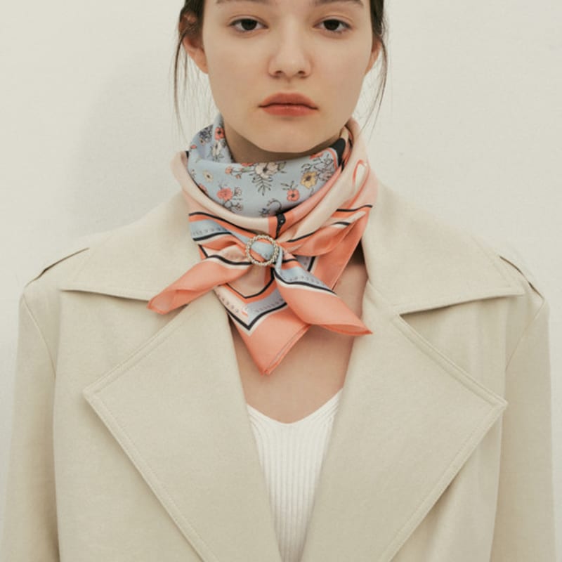 Saint Luxure Petite Mini Scarf Plum SL22SMSPL