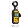 Light Meter Digital Illuminance Meter Handheld Ambient Temperature Measuring Instrument with a Maximum Range of Lux and Color LCD Screen 200,000
