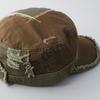 AVIREX Distressed Remade Work Cotton All Deep Khaki 01 Men's Cap, Golf/Baseball Cap, Cap, Black, Season, Cut, Spring/Summer,