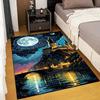 Sci-Fi Magic Castle Academy Fairy Tale Colors Fantasy World Suitable for Living Room Kids' Bedroom Mat Sofa Side Door Mat