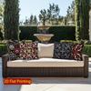 2D Colorful Floral Pattern Decorative Throw Pillows Pattern Cushion Cover Suitable For Sofa Bedroom Car Pillow Cover