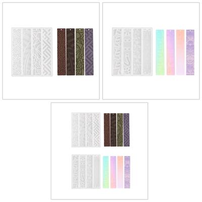Beautiful Bookmarks Mould Unique Irregular Geometric Patterns Mold for DIY Enthusiasts Art Lovers Students Office Staff