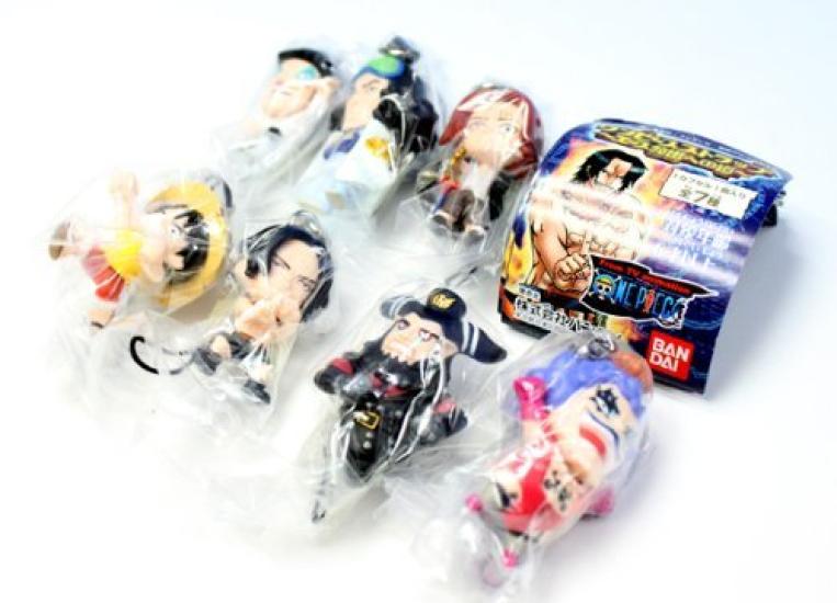 Gashapon From TV animation ONE PIECE One Piece Strap Road to Rescue Set of 7 ~The Ace~