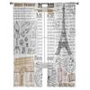 Paris Eiffel Tower Tulle Sheer Window Curtains For Living Room The Bedroom Modern Chiffon Voile Organza Curtains Decor Drapes