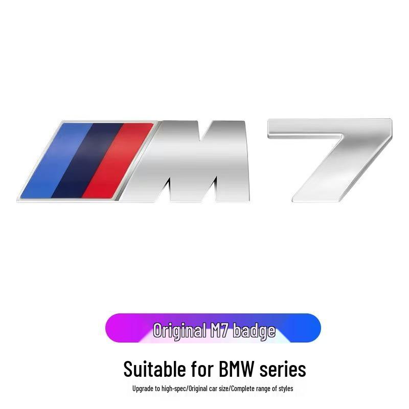 BMW M Series Rear Fender Logo Sticker for M1-M6, 3 & 5 Series, X6M