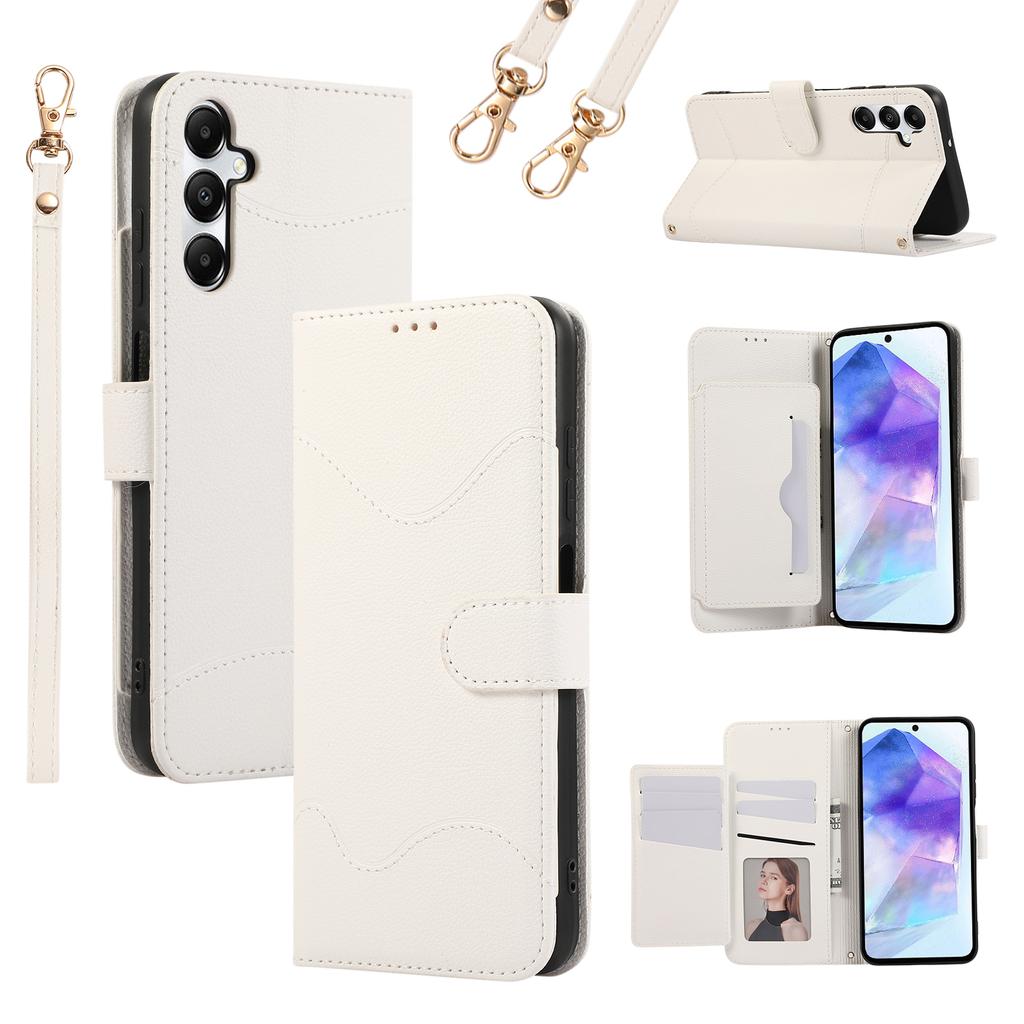 For Samsung Galaxy A15 5G/4G Leather Phone Case with Card Holder,Wallet,Straps Protective Flip Cover