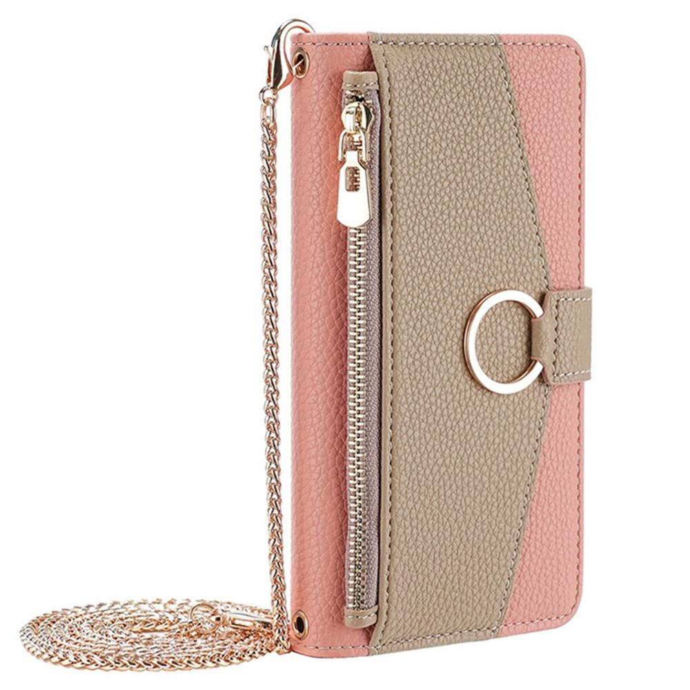 For Realme P3 Ultra 5G Case Mirror Wallet Leather Phone Cover with Chain Shoulder Strap