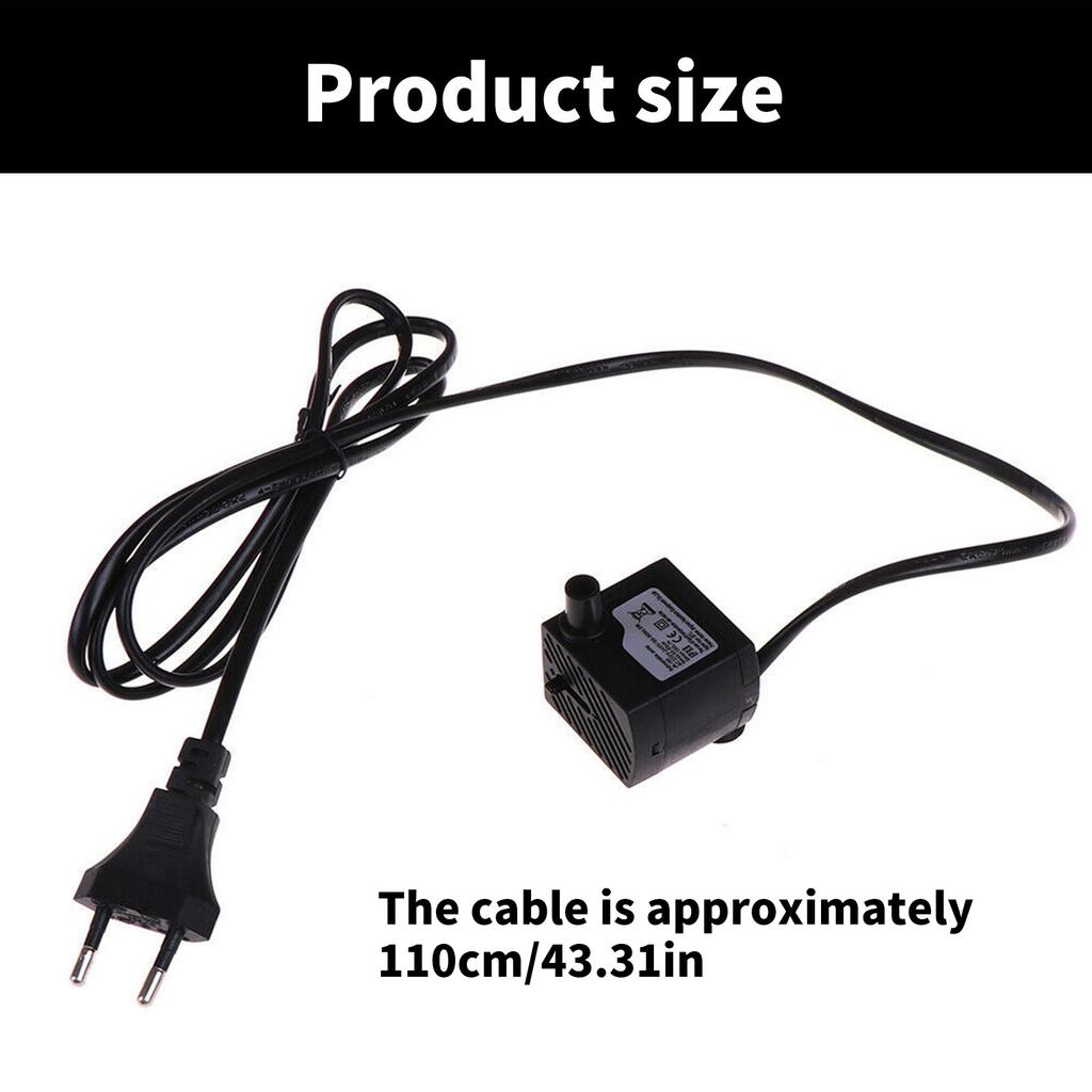 Quiet 3W Submersible Water Pump for Aquarium FishTank with Adjustable Flowing Submersible