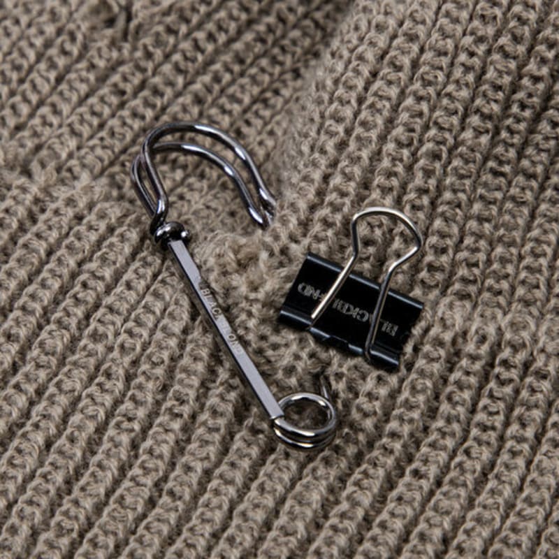 BLACKBLOND BBD Podarty Niestandardowy Krótki Czapka (Ciemny beż)