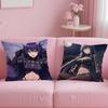 popular anime The Eminence in Shadow Cushion Cover Soft  EasyWash Pillow Case  Versatile for Couch Bed Travel and Office