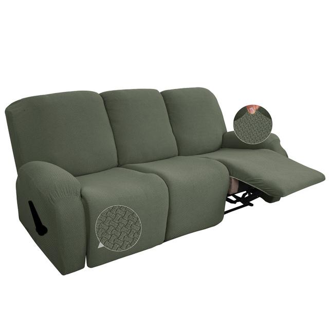 Recliner Sofa Cover Elastic Jacquard Reclining Armchair Covers Thickened Sofa Slipcovers Lazy Boy Chair Coves