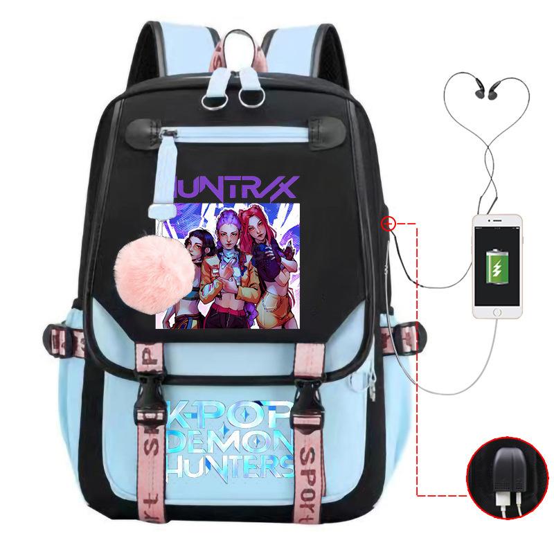 Witch Hunter Animation Cartoon Printed School Bag Large Capacity Junior High School Student Backpack