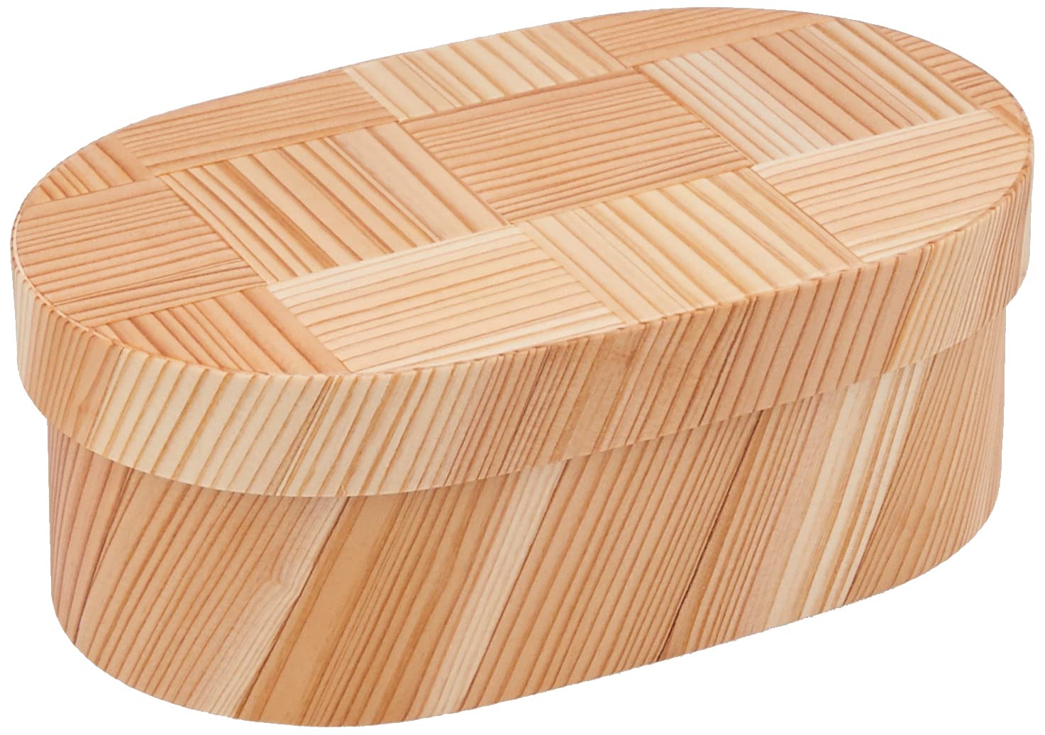 

Yamako Japanese Bento Box Ajiro Oval Сделано в Японии 490 мл 893546, натуральный,