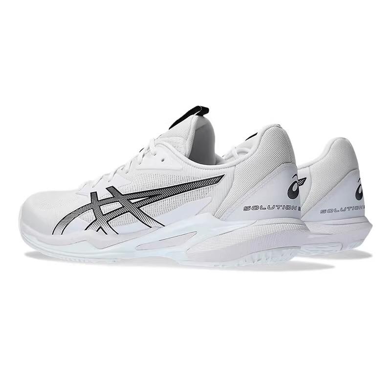 New Asics Solution Speed FF 3 Slip Resistant Low Top Tennis Shoes Men White Black 1041A438-101