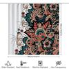 Elegant Floral Pattern Shower Curtain Adds Artistic Charm to Your Bathroom Decor Waterproof Polyester Fabric  Easy-Clean