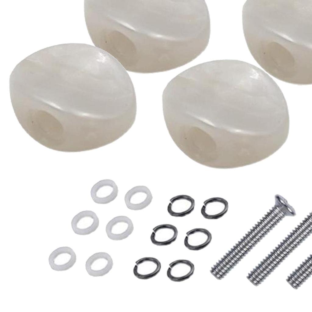 6Pcs Guitar Tuning Pegs Button Machine Head Tuner Knobs Durable with Ferrule and