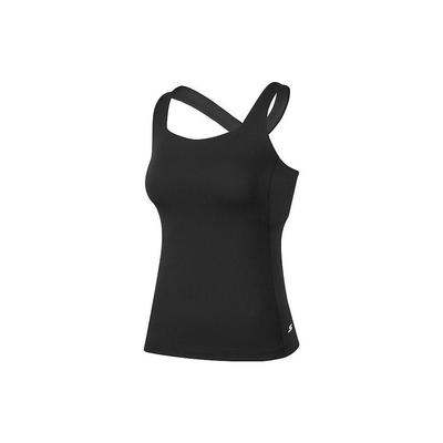 Solid Color Knitted Sports Vest Women Tops Carbon-Black P423W166-0018