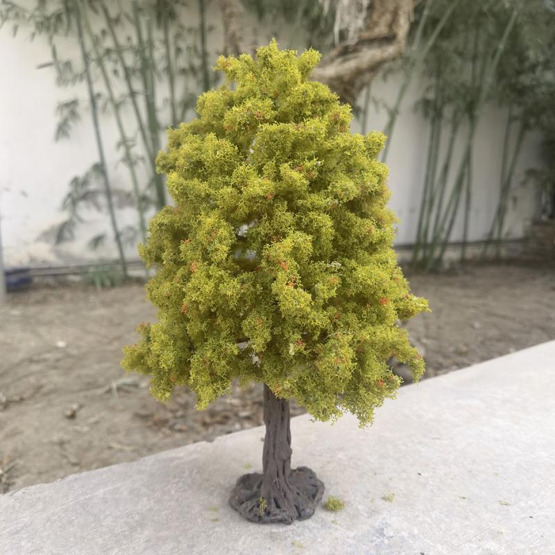 23cm Boutique Model Tree Wire Trunk Green Tree Model Train Railway Platform Layout Material Mountain Sand Table Scene Decoration