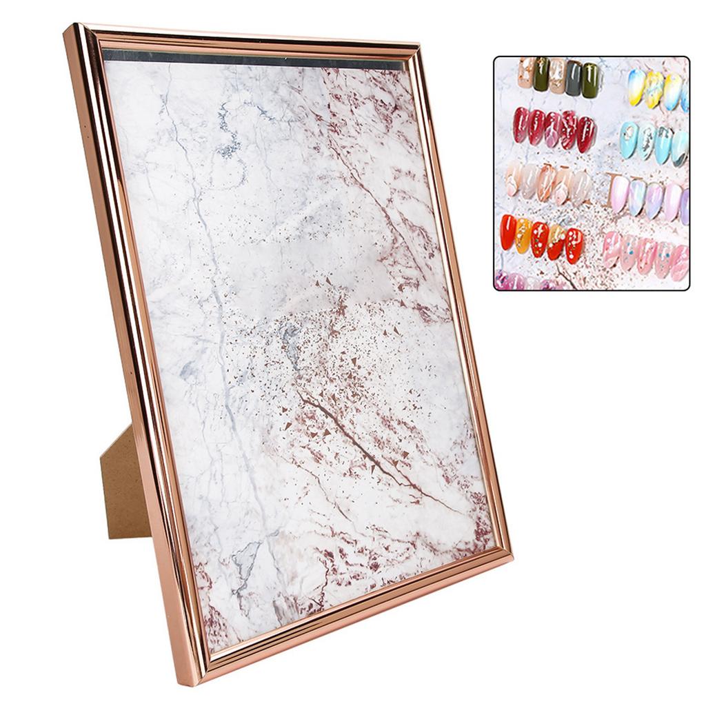 Vzorník barev pro nail art Stojan na vystavení Nehtové tipy Gelové laky Vzorník barev Rám